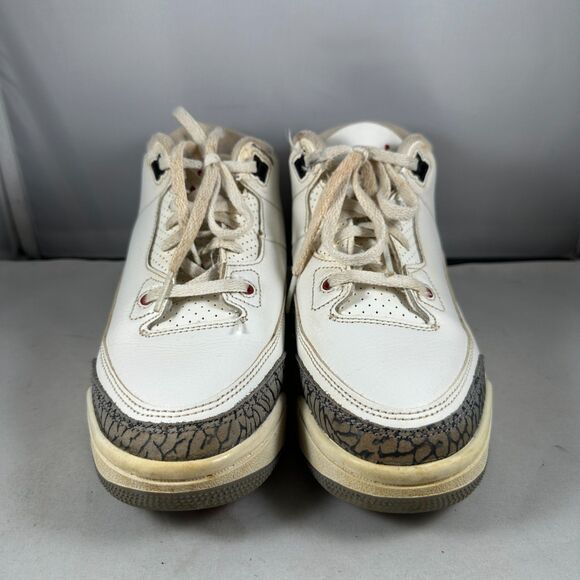 Nike Kids 3Y Air Jordan(PS) 3 Sneakers Retro White Cement Reimagined DM0966-100 - Picture 3 of 9